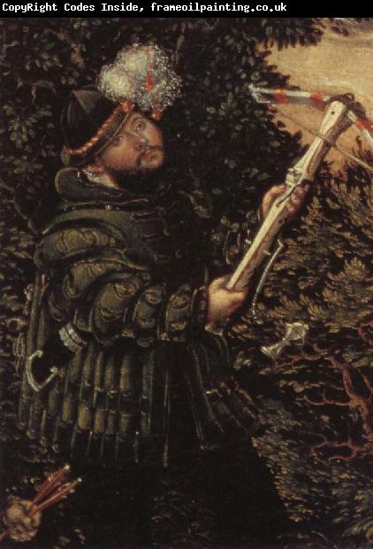Lucas Cranach Details of The Stag Hunt